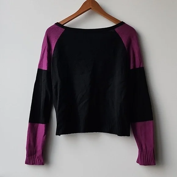 Max & Co Striped 100% Cashmere Cropped Fully Fashioned Sweater - Picture 9 of 9